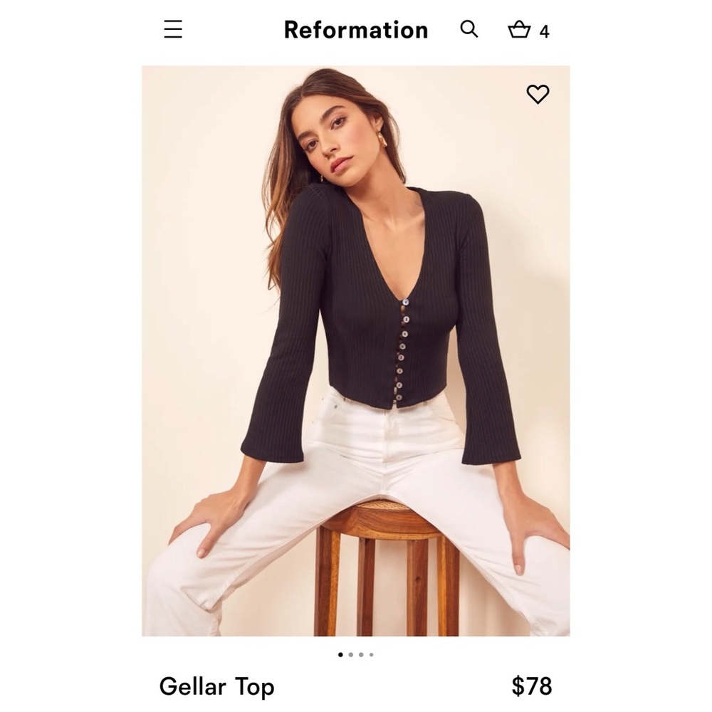 REFORMATION GELLER TOP
